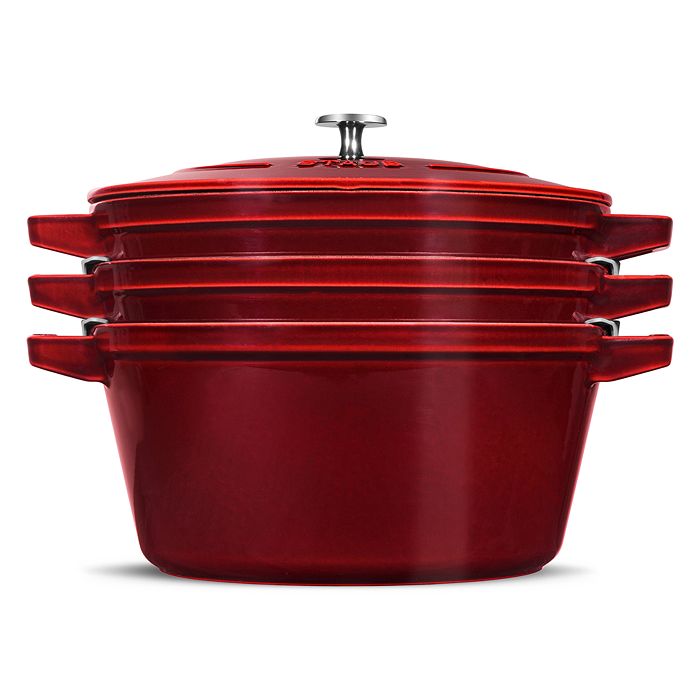 Staub 4 Pc Stackable Enameled Cast Iron Set Bloomingdale's