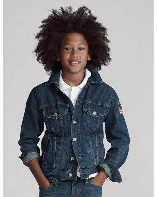 Boys' Cotton Denim Trucker Jacket - Big Kid