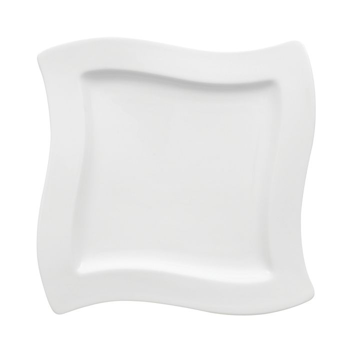 Shop Villeroy & Boch New Wave Square Salad Plate In White