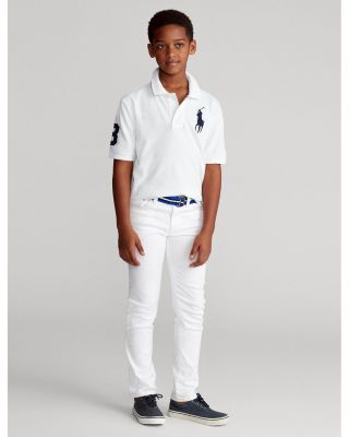Boys' Cotton Mesh Polo - Big Kid