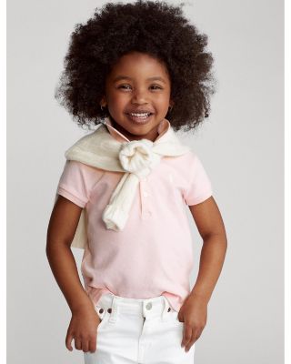 Girls' Mesh Knit Polo - Little Kid