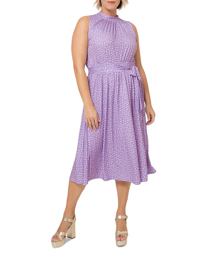 Leota Plus Mindy Polka Dot Dress Bloomingdale s