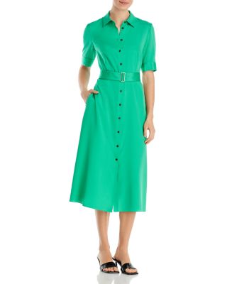 Lafayette 148 New York Pax Belted Shirt Dress Bloomingdale s