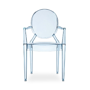 Kartell Lou Lou Ghost Child's Chair In Blue