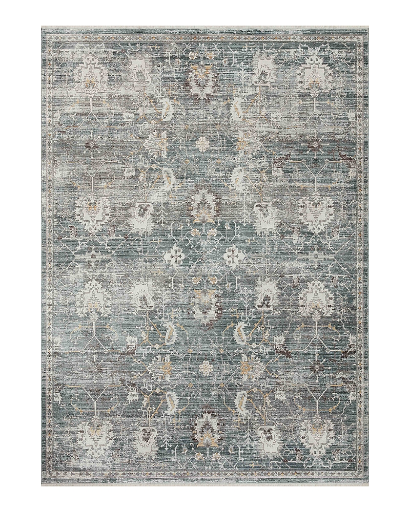 Loloi Bonney Bny-03 Area Rug, 2' X 3' In Aqua Ivory