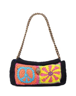 KURT GEIGER LONDON - Kensington Crochet Pochette Medium Shoulder Bag