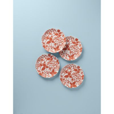 Butterfly Meadow Cottage Accent Plates, Set of 4
