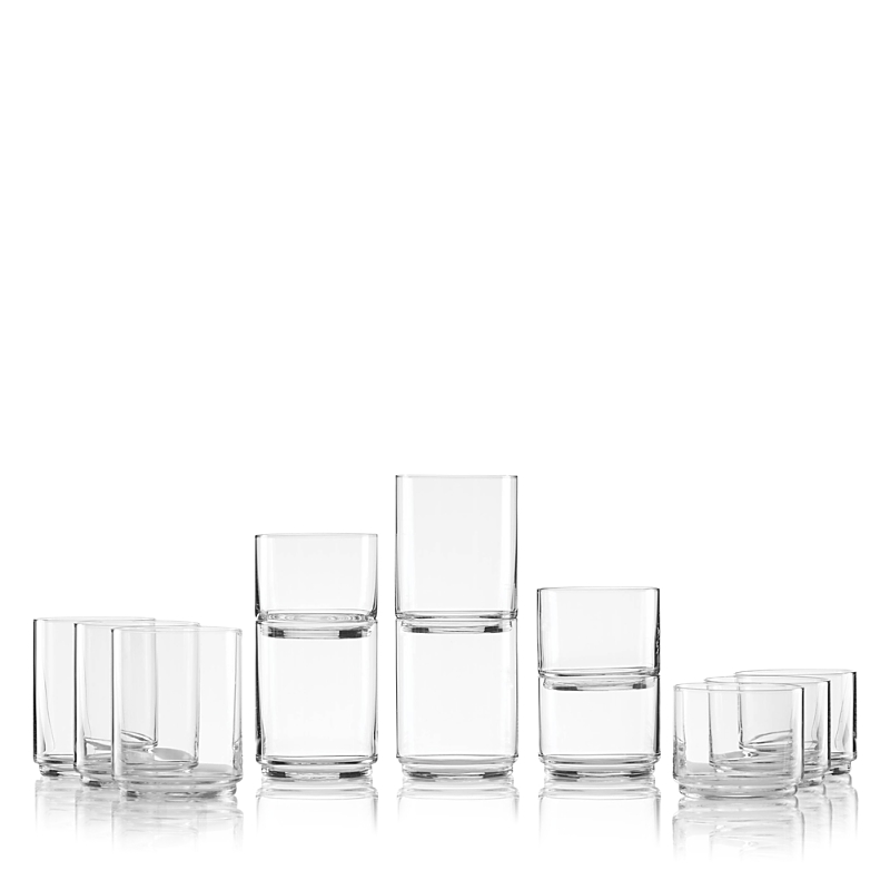 Lenox Tuscany Classics Stackable Tall And Short Glasses Set, 12 Piece In Clear
