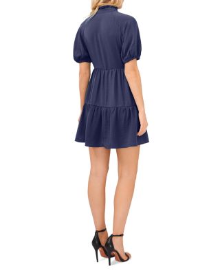 Tiered Ruffle Neck Dress