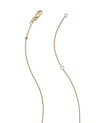 18K Yellow Gold Tiny Treasures Diamond Y Necklace, 16"