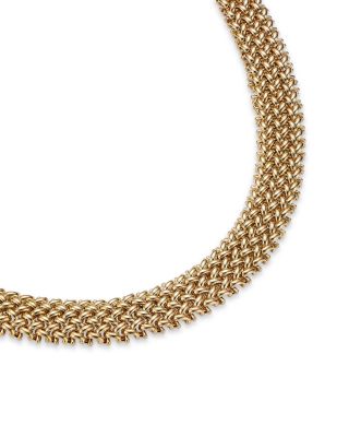 Woven Necklace in 14K Yellow Gold, 18" 