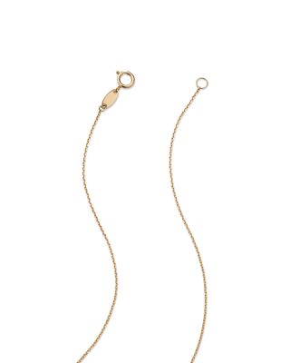 14K Yellow Gold Double Interlocked Circle Chain Necklace, 17&amp;quot; 