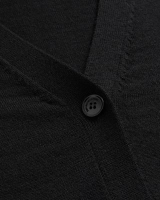 Merino Wool V Neck Cardigan