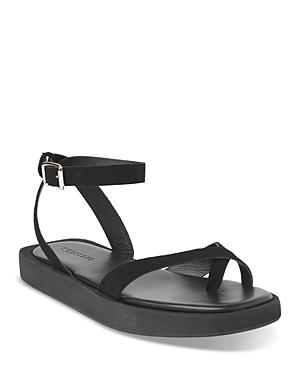 Whistles Renzo Chunky Toe Loop Sandals In Black