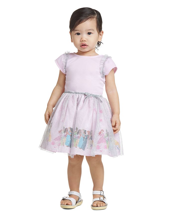Pippa & Julie Girls' Stretch Velvet Top Dress - Little Kid | Bloomingdale's
