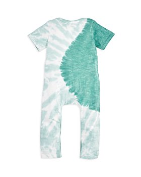 Sovereign Code Infant Toddler Boy's 1 Pc Tie Dye Hooded Romper Outfit Blue Green 