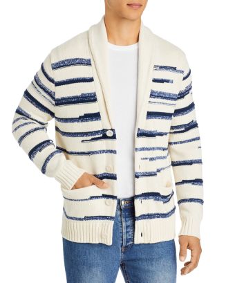 Vince Space Dyed Striped Cardigan Sweater Men - Bloomingdale's