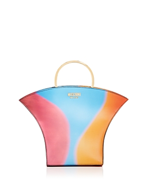 Moschino Multicolored Leather Top Handle Bag