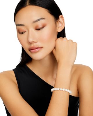 Cultured Freshwater Pearl Bracelet in 14K Yellow Gold 
