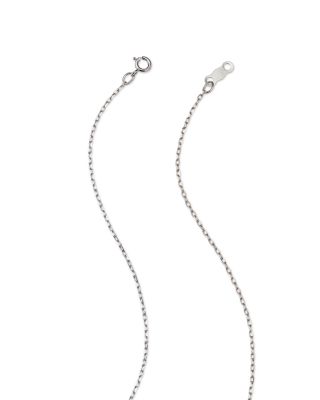 Diamond & Cultured Freshwater Pearl Pendant Necklace in 14K White Gold, 16" 