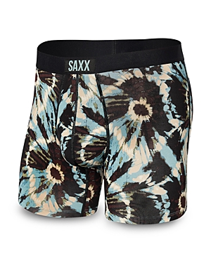 Saxx Vibe Super Soft Slim Fit Boxer Briefs In Earthy Tie Die - Multi