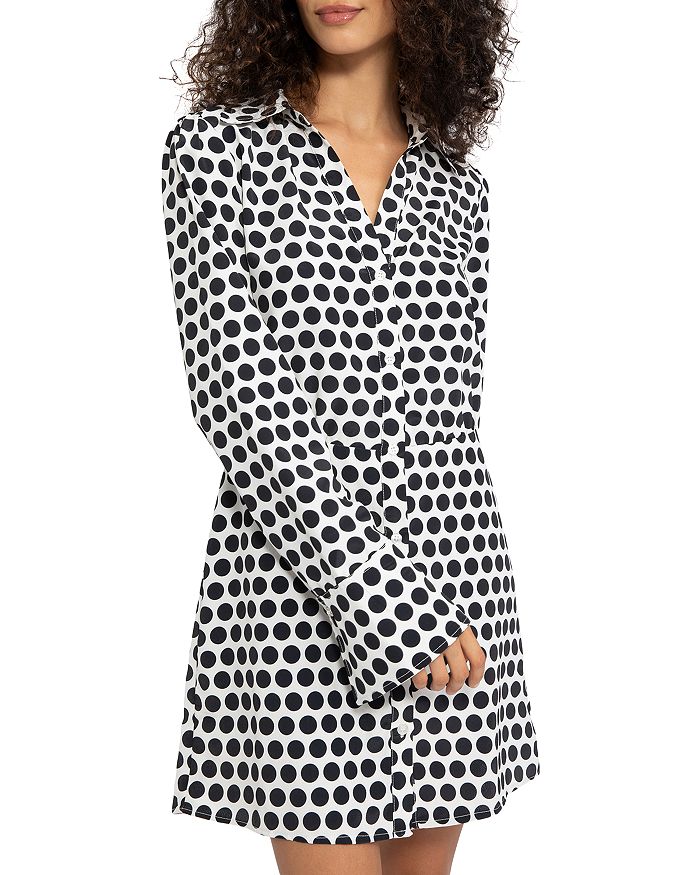 Sanctuary Polka Dot Modern Shirt Dress Bloomingdale s