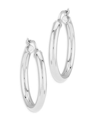 Bloomingdale's Fine Collection - Tube Hoop Earrings in Sterling Silver