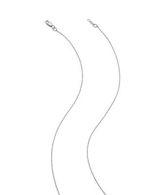 Diamond Solitaire Pendant Necklace in 14K White Gold, 0.30 tcw&nbsp;