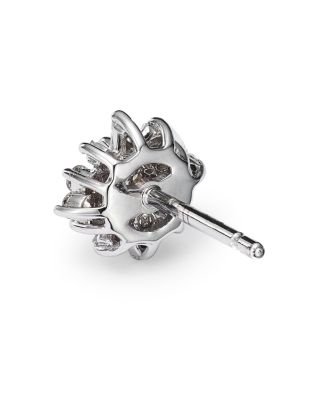 Diamond Mosaic Stud Earrings in 14K White Gold, 0.25 tcw 