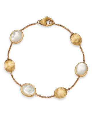 18K Yellow Gold Siviglia Mother Of Pearl Bead Bracelet - 150th Anniversary Exclusive