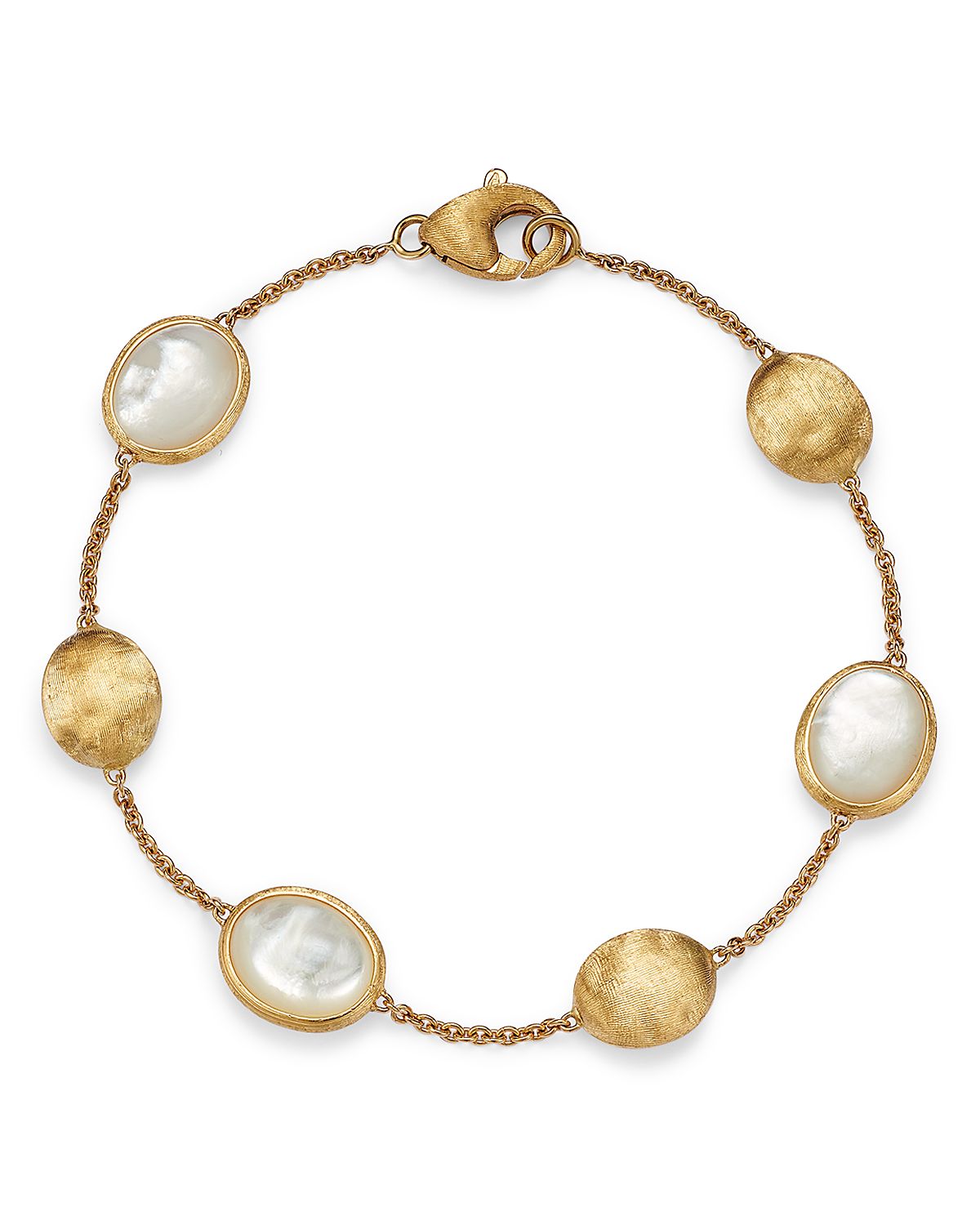 Marco Bicego 18K Yellow Gold Siviglia Mother Of Pearl Beaded Bracelet - 150th Anniversary Exclusive