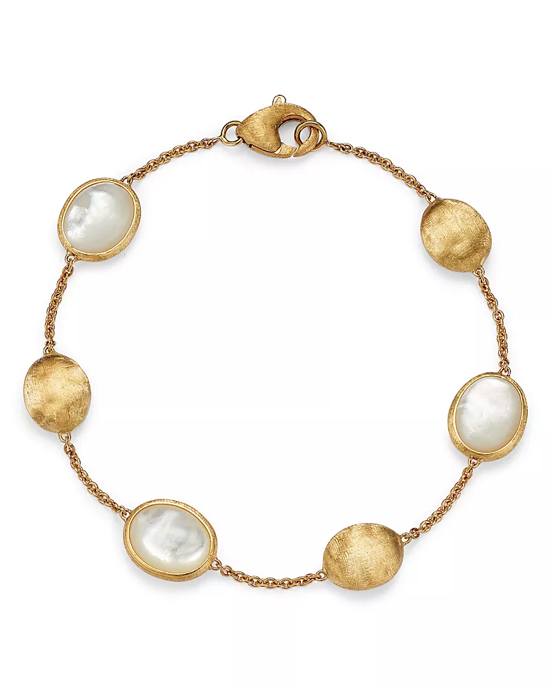 Marco Bicego 18K Yellow Gold Siviglia Mother Of Pearl Beaded Bracelet - 150th Anniversary Exclusive