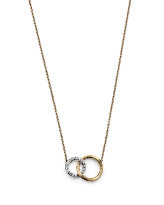 Marco Bicego Diamond Jaipur Link Pendant Necklace, 16.5