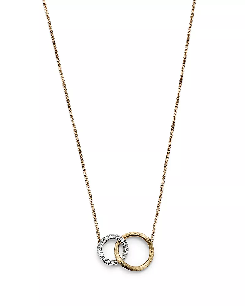 Marco Bicego Diamond Jaipur Link Pendant Necklace, 16.5