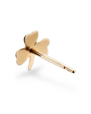 Small Clover Stud Earrings in 14K Yellow Gold 