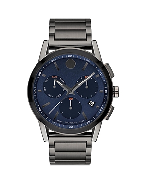 Shop Movado Museum Sport Chronograph, 43mm In Blue/gray