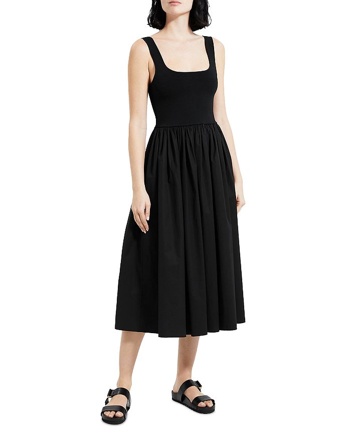 Theory Sleeveless Square Neck Dress Bloomingdale s