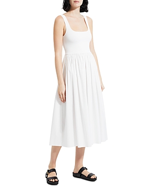 THEORY SLEEVELESS SQUARE NECK DRESS