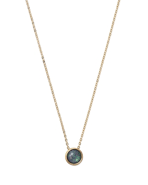 Black Opal Bezel Set Pendant Necklace in 14K Yellow Gold, 17 - 100% Exclusive