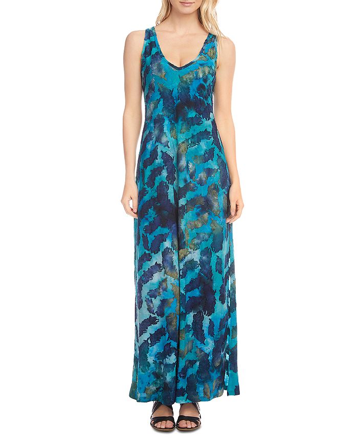 Karen Kane Feather Tie Dye Maxi Dress | Bloomingdale's