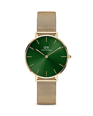 Daniel Wellington Petite Watch, 32mm In Emerald/gold