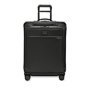 Shop Briggs & Riley Medium Expandable Spinner Suitcase In Black