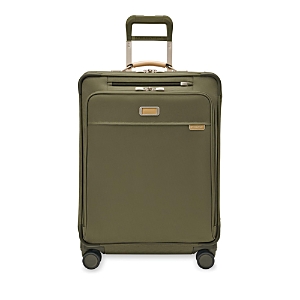 Briggs & Riley Medium Expandable Spinner Suitcase In Olive