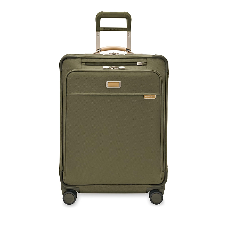Briggs & Riley Medium Expandable Spinner Suitcase In Olive