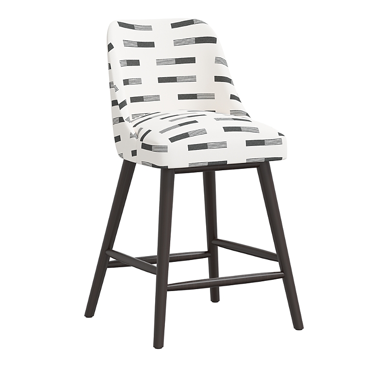 Sparrow & Wren Anita Counter Stool In Nigel Charcoal