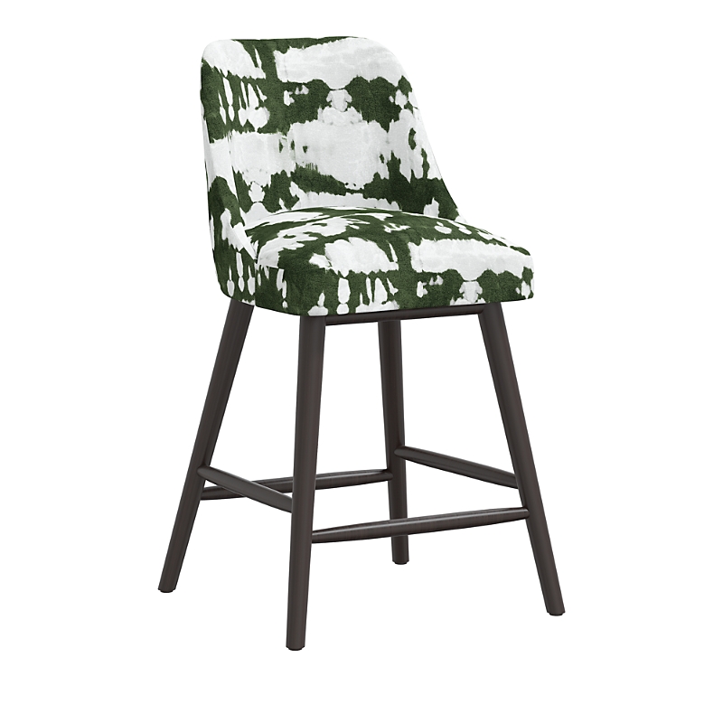 Sparrow & Wren Anita Counter Stool In Reverse Dye Green