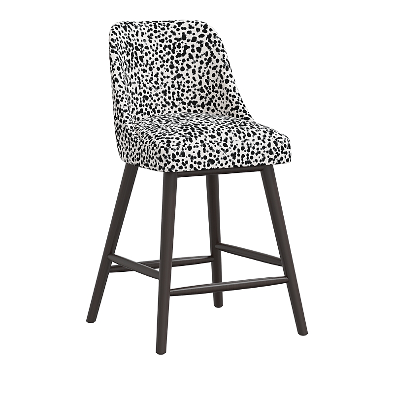 Sparrow & Wren Anita Counter Stool In Modern Spot Cream Black