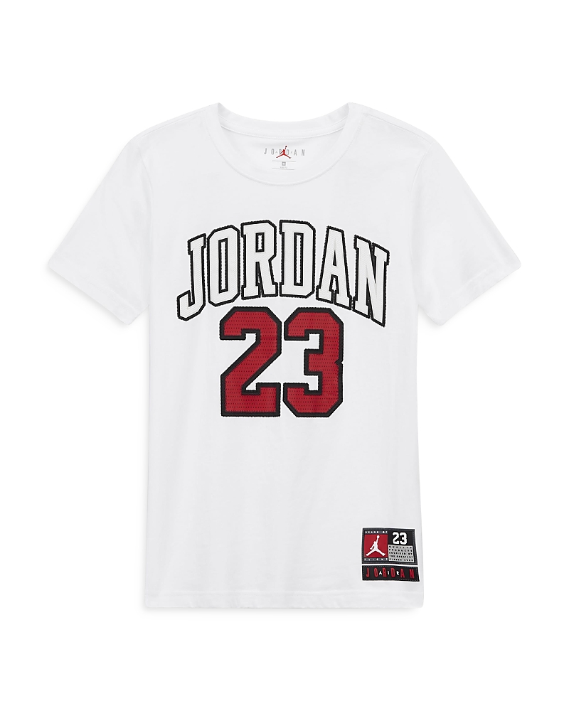 Jordan Little Boys 23 Logo T-shirt In White