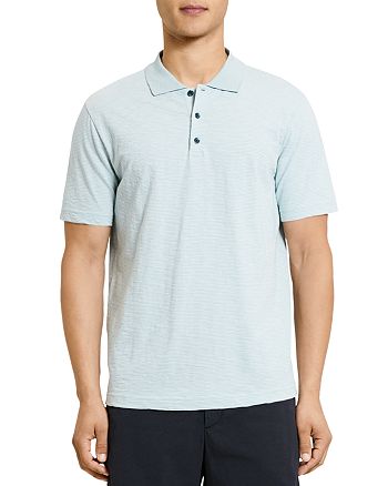 Theory Bron Striped Regular Fit Polo Shirt | Bloomingdale's