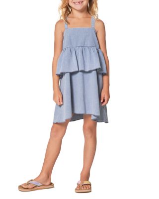 Chaser Girls' Coastal Cloth Flouncy Sundress - Little Kid